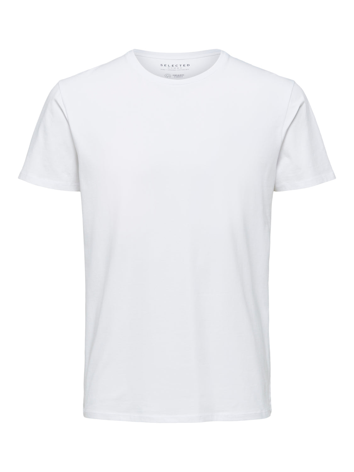 Pima bomull O-neck T-Skjorte - Hvit/ Bright White